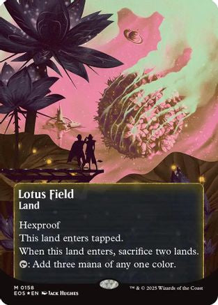 MTG 睡蓮の原野/Lotus Field No.158 ギャラクシーfoil Lotus Field (0158) (Borderless) (Galaxy Foil) (EOS-158) - Edge of