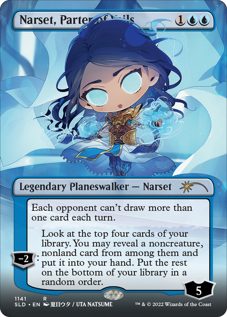 Narset, Parter of Veils (Borderless) (SLD-1141) - Secret Lair Drop