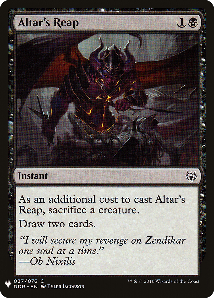Altar's Reap (LIST-037) - The List