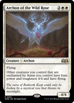 Archon of the Wild Rose (WOE-001) - Wilds of Eldraine