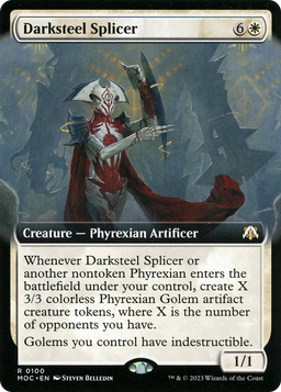 Darksteel Splicer (Extended Art) (MOC-100) - March of the Machine Commander: (Extended Art) Foil