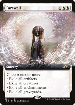 Farewell (Extended Art) (NEO-436) - Kamigawa: Neon Dynasty: (Extended Art)