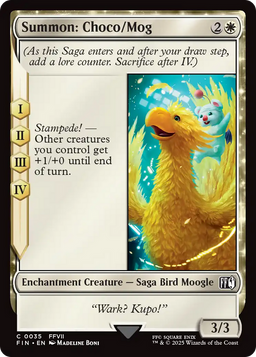 Summon: Choco/Mog (FIN-035) - FINAL FANTASY: (enchantment) Foil