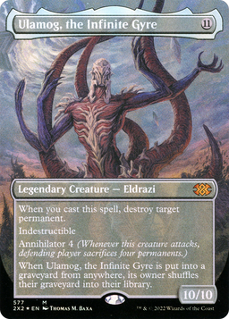 Ulamog, the Infinite Gyre (Textured Foil) (2X2-577) - Double Masters 2022 (Borderless) Foil