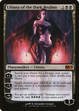 Liliana of the Dark Realms (M14-102) - Magic 2014 Foil