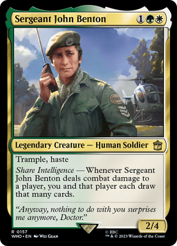 Sergeant John Benton (WHO-157) - Doctor Who