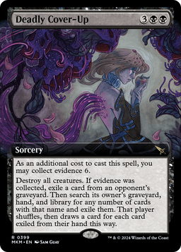 Deadly Cover-Up (Extended Art) (MKM-399) - Murders at Karlov Manor: (Extended Art) Foil