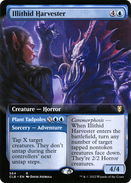 Illithid Harvester (Extended Art) (CLB-564) - Commander Legends: Battle for Baldur's Gate: (Extended Art) Foil