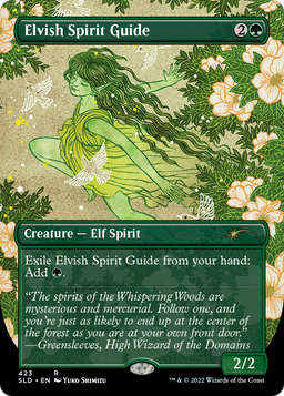 Elvish Spirit Guide (Borderless) (SLD-423) - Secret Lair Drop