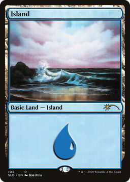 Island (103) (Bob Ross) (SLD-103) - Secret Lair Drop Foil