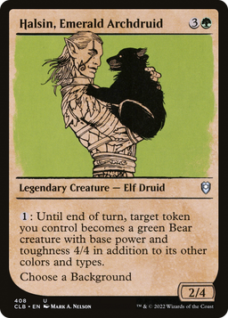 Halsin, Emerald Archdruid (Showcase) (CLB-408) - Commander Legends: Battle for Baldur's Gate: (Showcase) Foil