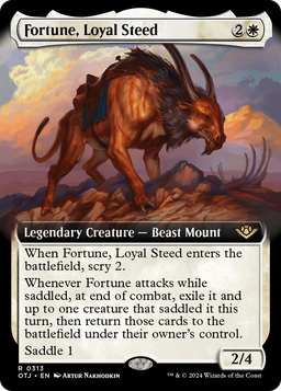 Fortune, Loyal Steed (Extended Art) (OTJ-313) - Outlaws of Thunder Junction: (Extended Art)