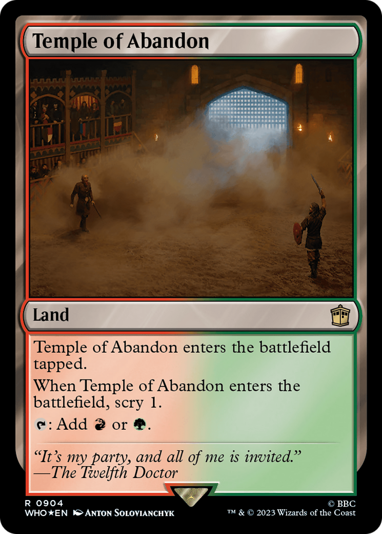 Temple of Abandon (Surge Foil) (WHO-904) - Doctor Who Foil
