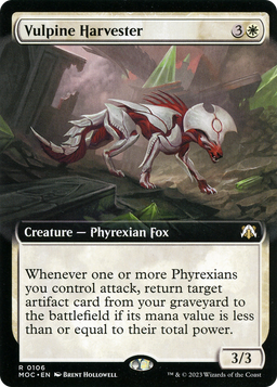Vulpine Harvester (Extended Art) (MOC-106) - March of the Machine Commander: (Extended Art)