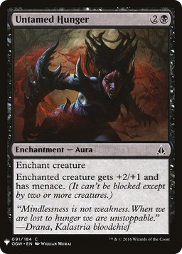 Untamed Hunger (LIST-OGW-91) - The List