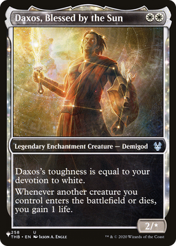 Daxos, Blessed by the Sun (Showcase) (LIST-258/254) - The List: (enchantment, Showcase)