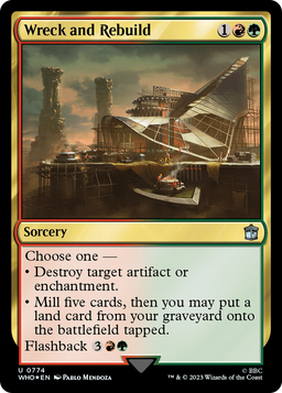 Wreck and Rebuild (Surge Foil) (WHO-774) - Doctor Who Foil