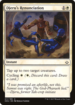 Djeru's Renunciation (HOU-011) - Hour of Devastation Foil