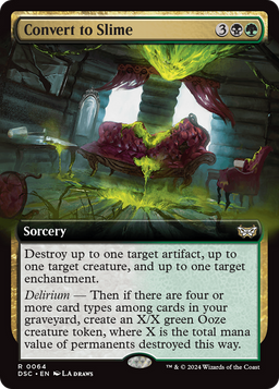 Convert to Slime (Extended Art) (DSC-064) - Duskmourn: House of Horror Commander: (Extended Art)