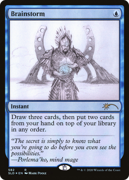 Brainstorm (582) (Sketch Showcase) (SLD-582) - Secret Lair Drop Foil