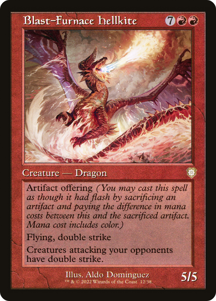 Blast-Furnace Hellkite (Retro Frame) (BRC-012) - The Brothers' War Commander