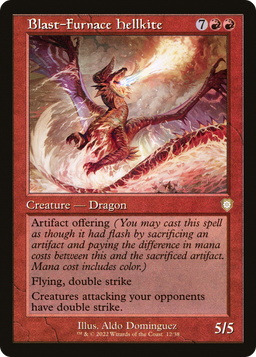 Blast-Furnace Hellkite (Retro Frame) (BRC-012) - The Brothers' War Commander