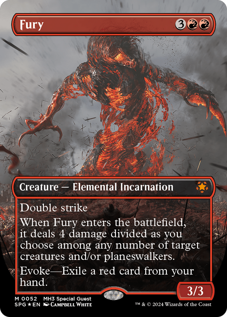 Fury (Borderless) (Textured Foil) (SPG-052) - Special Guests Foil