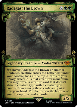 Radagast the Brown (Showcase Scrolls) (LTR-635) - The Lord of the Rings: Tales of Middle-earth: (Showcase) Foil