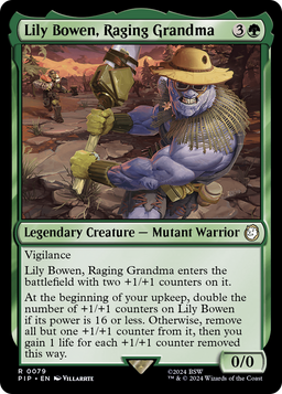 Lily Bowen, Raging Grandma (PIP-079) - Fallout