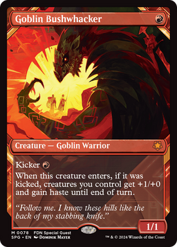 Goblin Bushwhacker (Showcase) (SPG-078) - Special Guests: (Showcase) Foil