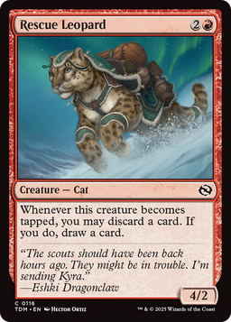 Rescue Leopard (TDM-116) - Tarkir: Dragonstorm Foil