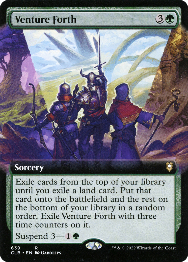 Venture Forth (Extended Art) (CLB-639) - Commander Legends: Battle for Baldur's Gate: (Extended Art)