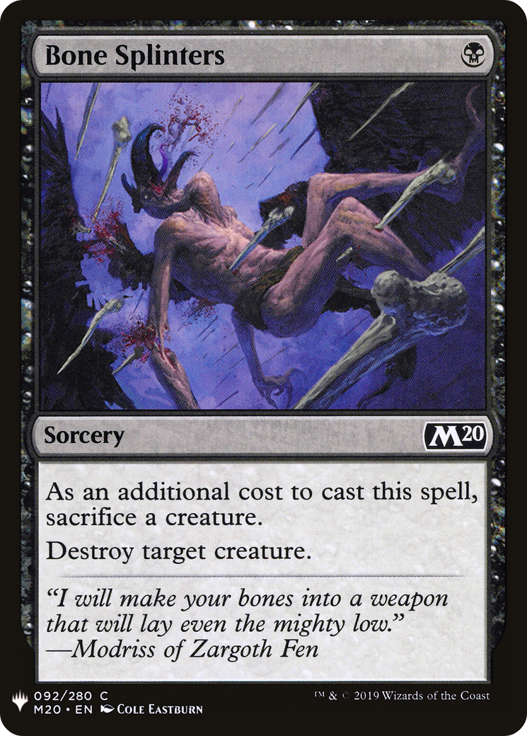 Bone Splinters (LIST-092) - The List