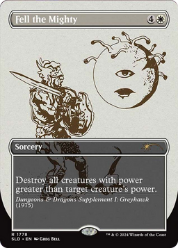 Fell the Mighty (SLD-1778) - Secret Lair Drop (Borderless) Foil