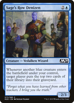 Sage's Row Denizen (M20-073) - Core Set 2020
