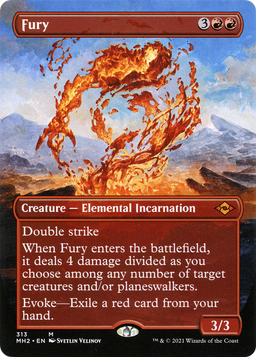 Fury (Borderless) (MH2-313) - Modern Horizons 2 Foil