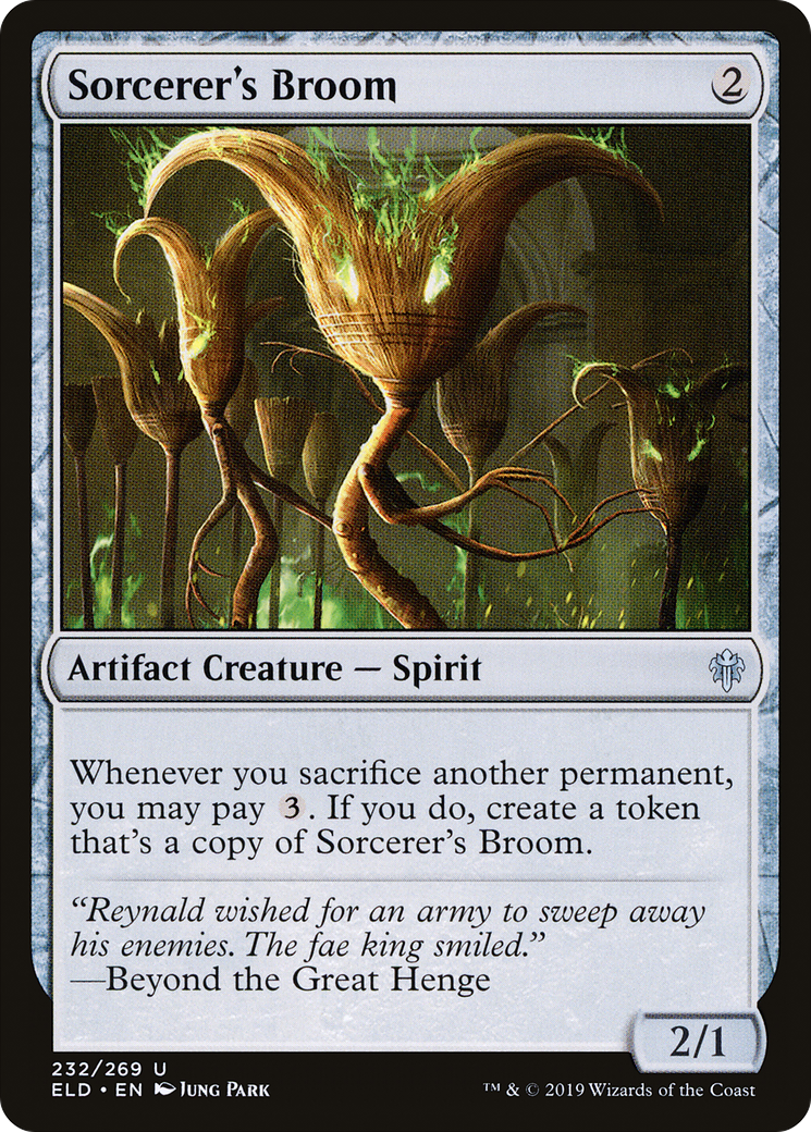 Sorcerer's Broom (ELD-232) - Throne of Eldraine