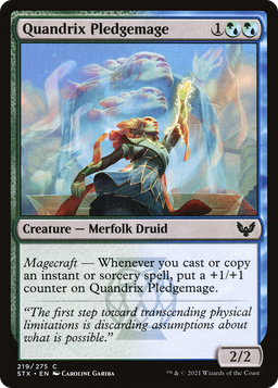 Quandrix Pledgemage (STX-219) - Strixhaven: School of Mages