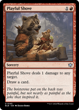 Playful Shove (BLB-145) - Bloomburrow