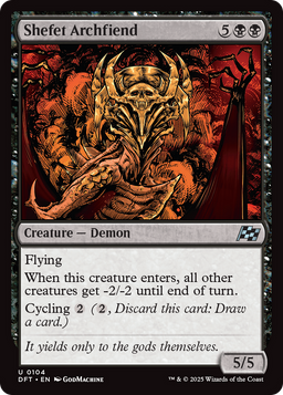 Shefet Archfiend (DFT-104) - Aetherdrift Foil