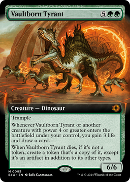 Vaultborn Tyrant (Extended Art) (BIG-085) - The Big Score: (Extended Art)