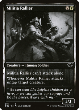 Militia Rallier (DBL-291) - Innistrad: Double Feature Foil
