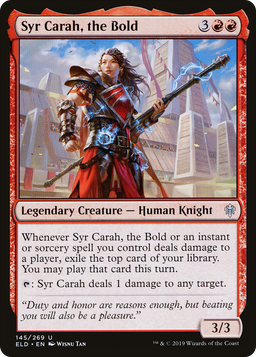 Syr Carah, the Bold (ELD-145) - Throne of Eldraine
