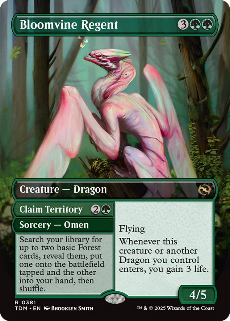 Bloomvine Regent (Borderless) (TDM-381) - Tarkir: Dragonstorm Foil