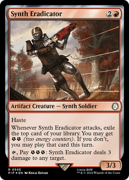 Synth Eradicator (Surge Foil) (PIP-595) - Fallout Foil