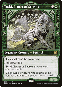 Toski, Bearer of Secrets (Showcase) (KHM-319) - Kaldheim: (Showcase) Foil