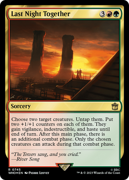 Last Night Together (Surge Foil) (WHO-745) - Doctor Who Foil