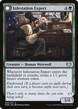 Infestation Expert (VOW-206) - Innistrad: Crimson Vow: (Double Faced Transform)