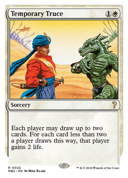 Temporary Truce (White Border) (MB2-022) - Mystery Booster 2