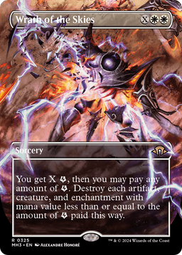 Wrath of the Skies (Borderless) (MH3-325) - Modern Horizons 3 Foil